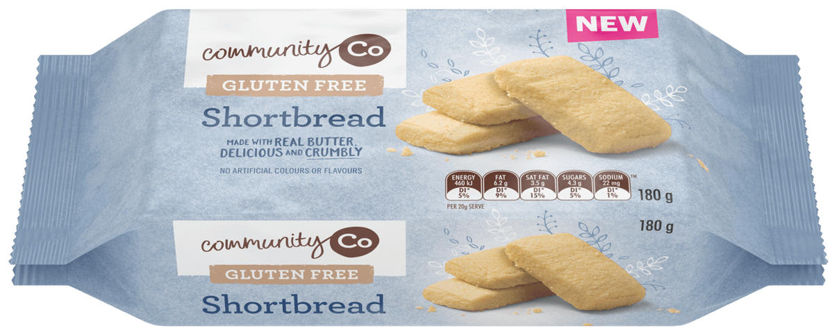 Community Co Shortbread Biscuits GF180g