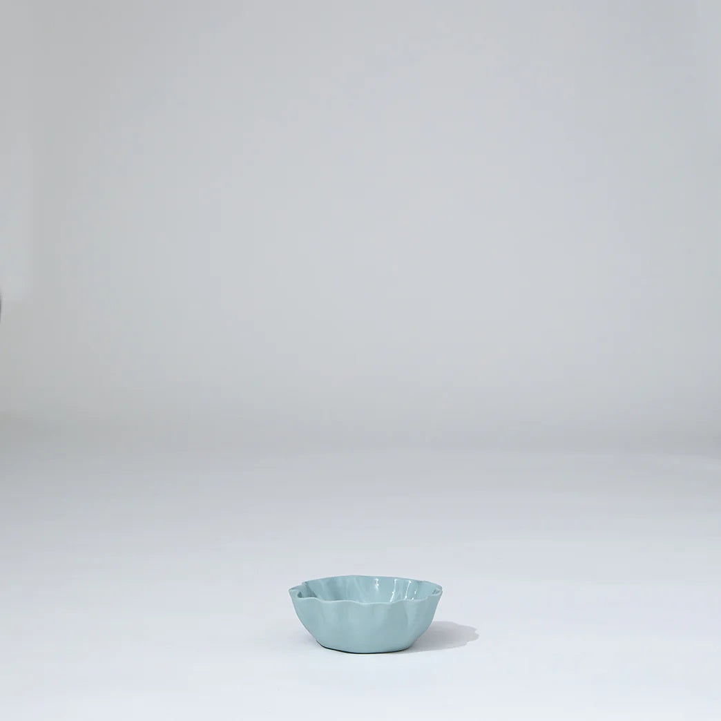 Ruffle Bowl (XS) - Light Blue