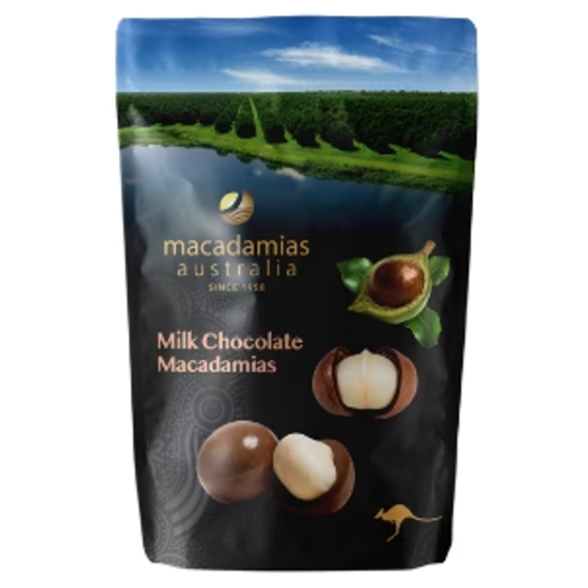 Macadamias Australia Milk Chocolate Macadamias 135g