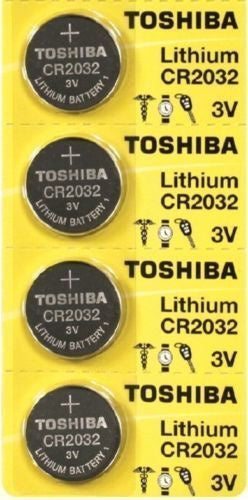 Toshiba CR2032 litium Batteries 4 Pk