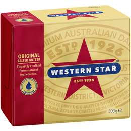 Western Star Butter Salted 500g