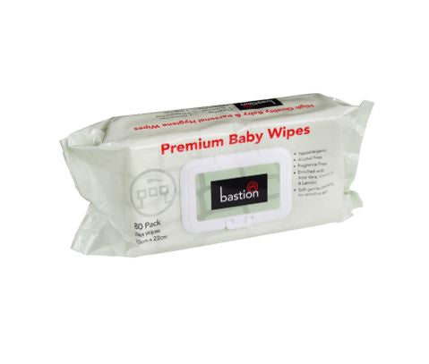 Bastion Premium Baby Wipes 80pk