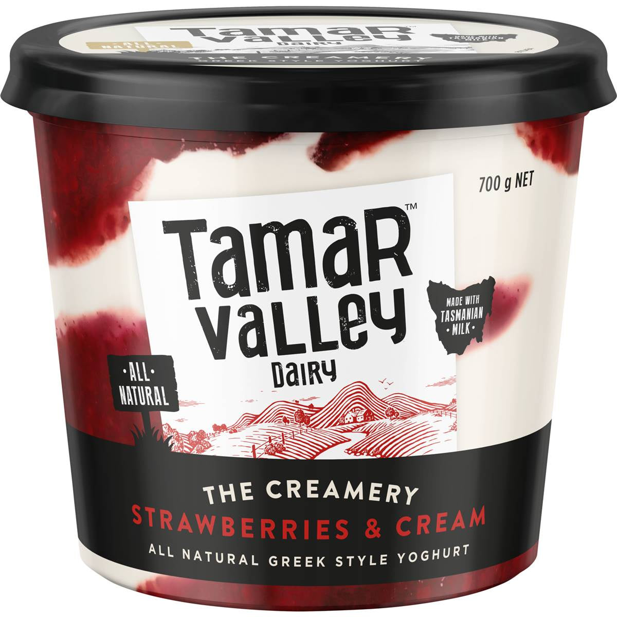 Tamar Valley Strawberry & Cream Yoghurt 700g