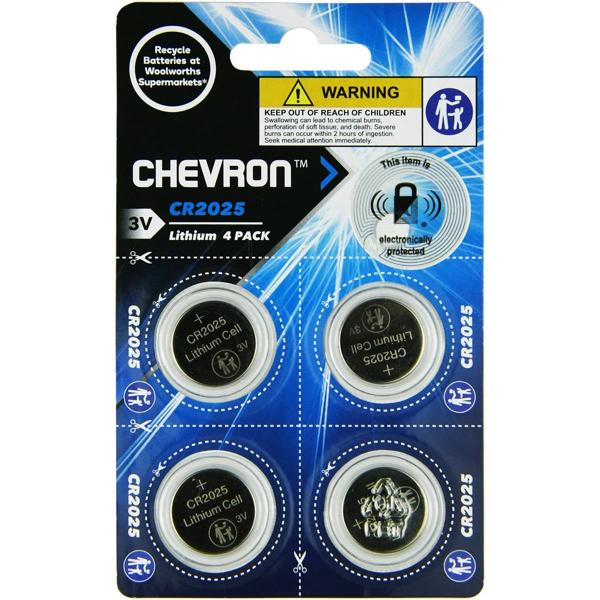 Chevron CR2025 4 pack