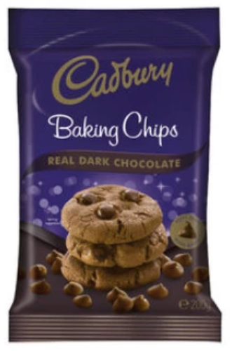 Cadbury Dark Baking Chocolate Chips 200g