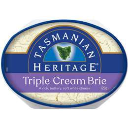 Tasmanian Heritage Triple Cream Brie 125g