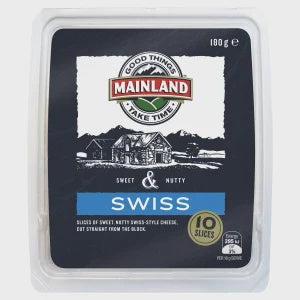 Mainland Swiss Cheese Slices 180g