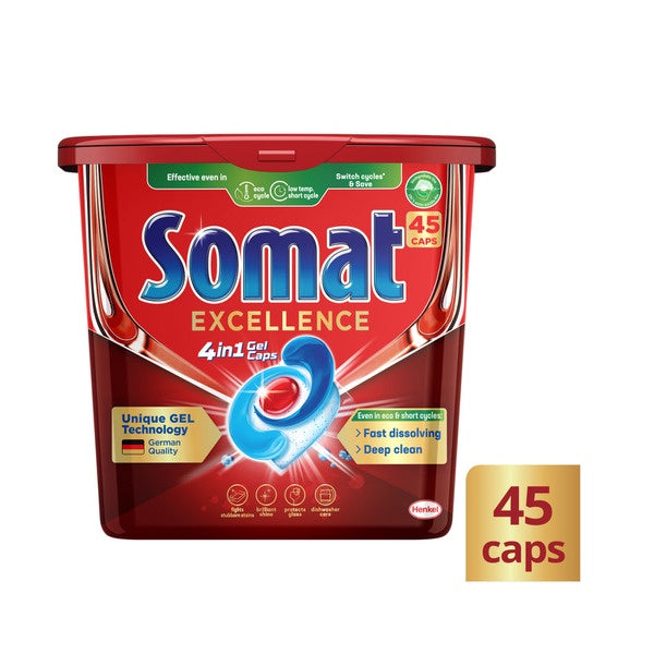 Somat Excellence Dishwashing Tablets 45 pack