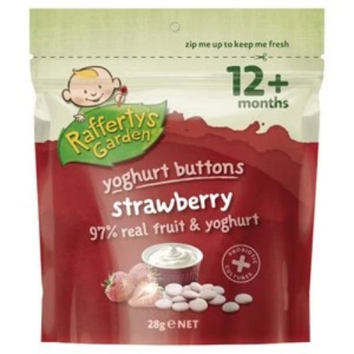 Rafferty's Garden Strawberry Yoghurt Buttons 12 Mth+ 28g