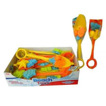 45cm Beach Spade with Moulds assorted