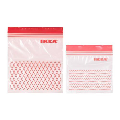 IKEA Resealable Bag 60 Pack - 30 x 0.4L & 30 x 1L