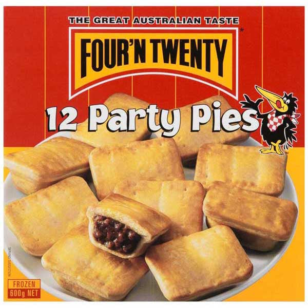 4 N 20 Party Pies 12 Pack 600g