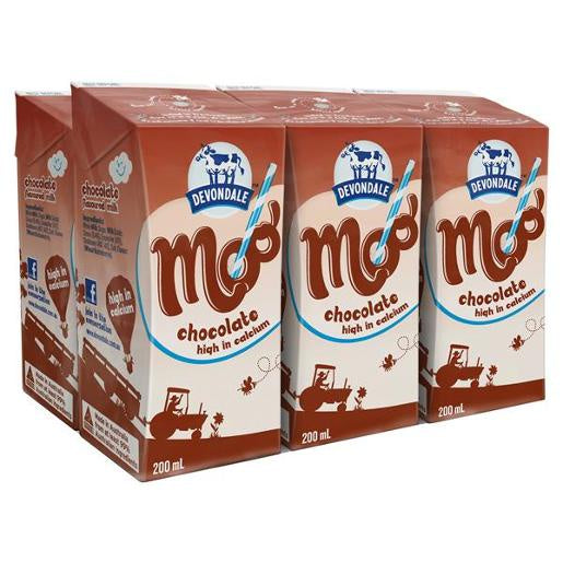 Devondale UHT Moo Chocolate Milk 200ml x 6