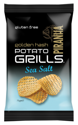 Piranha GF Sea Salt Golden Hash Potato Grills 75g