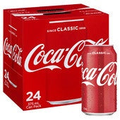Coca Cola Classic Cans 375ml x 24