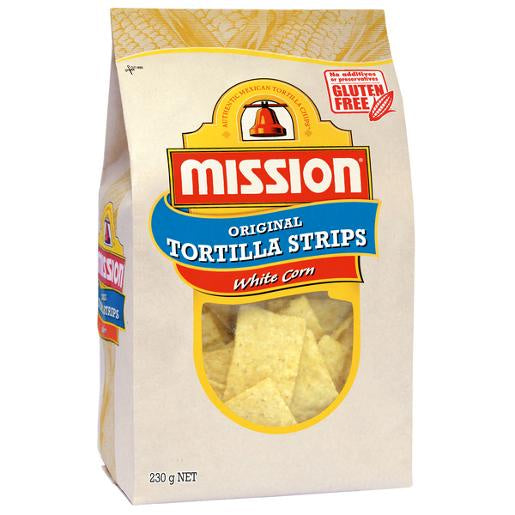 Mission White Corn Tortilla Corn Chips GF 230g