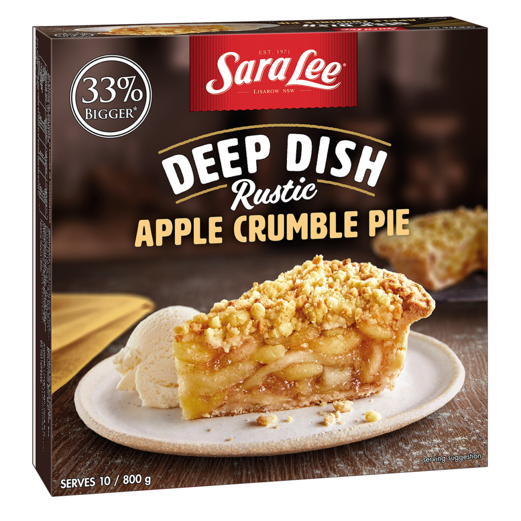 Sara Lee Deep Dish Apple Crumble Pie 800g