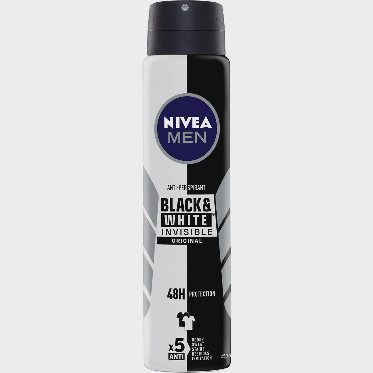 Nivea Black and White Invisable Original Anti-perspirant 250ml