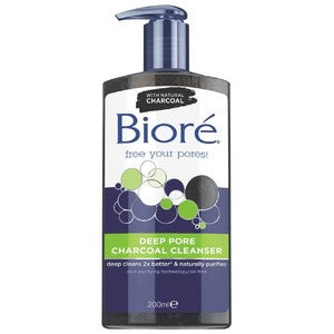 Biore Charcoal Deep Pore Cleanser 200ml