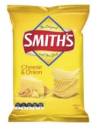 Smiths Crinkle Cut Cheese & Onion Chips 170g