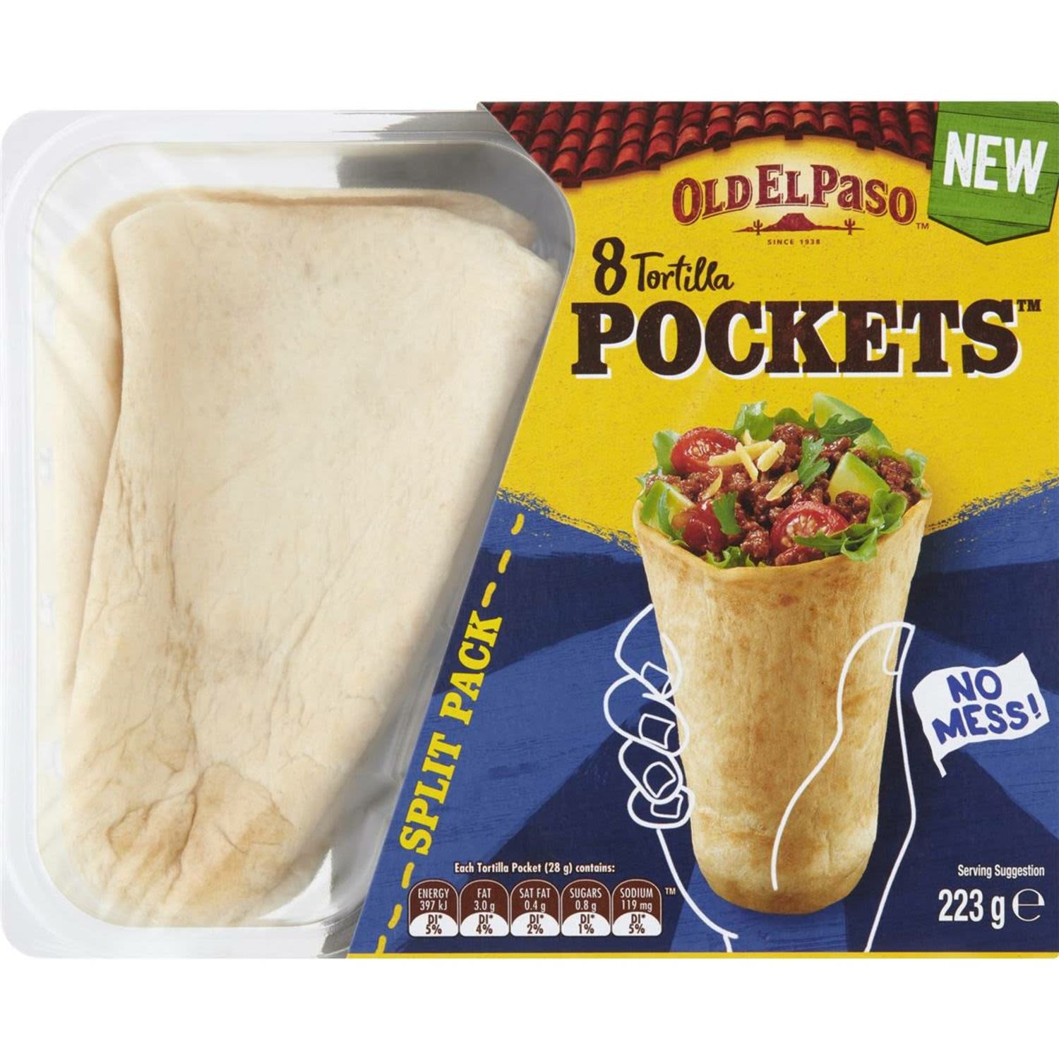 Old El Paso Tortilla Pockets 8pk