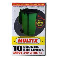 Multix Council Bin Liners 240L 10pk