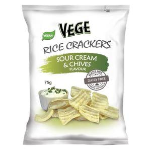 Ajitas Sour Cream & Chives Vege Rice Crackers