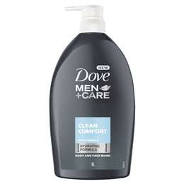 Dove Men + Care Clean Comfort Body and Face Wash 1 litre