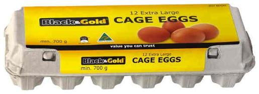 Black & Gold Caged Eggs 700g