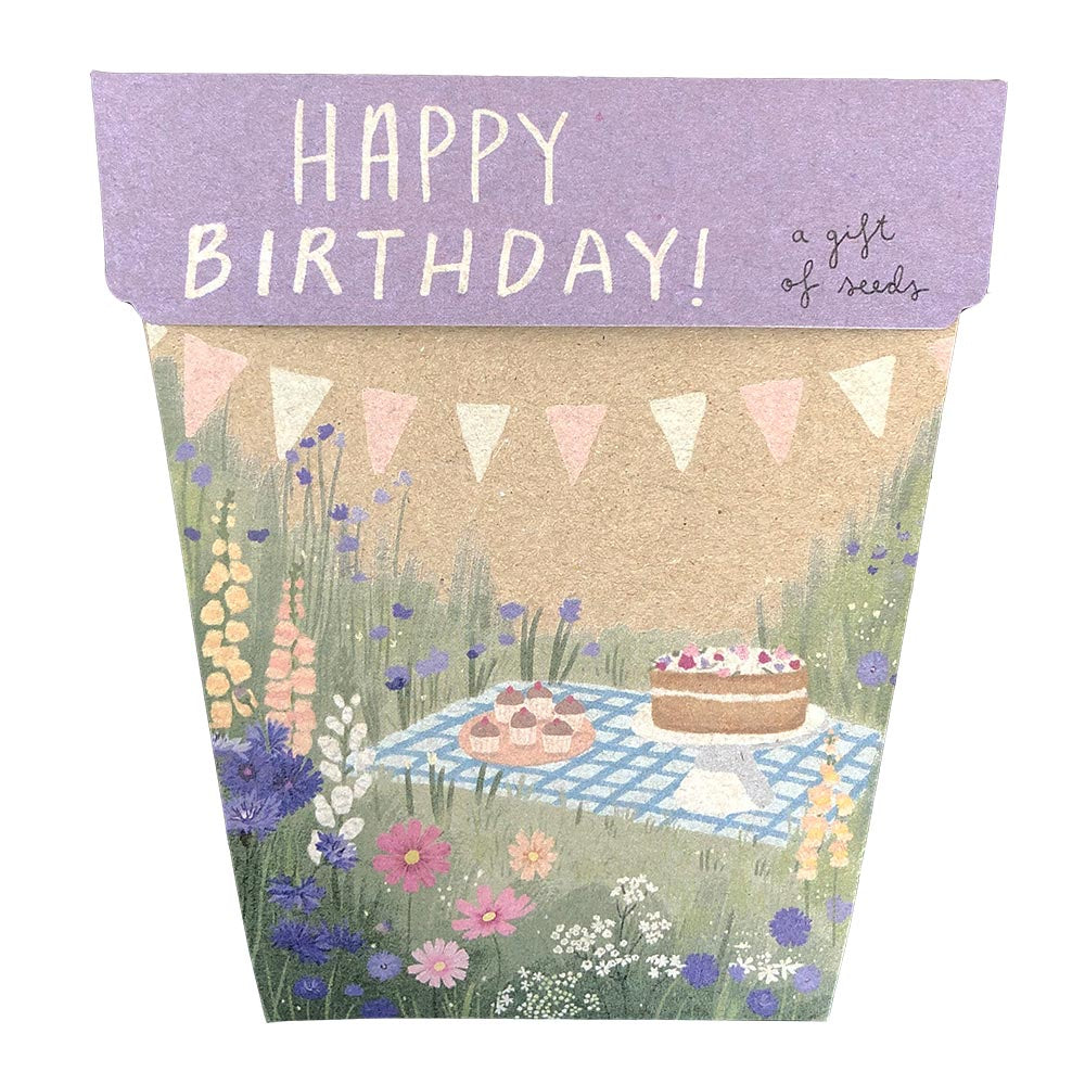 Sow N Sow Happy Birthday Picnic Gift of Seeds