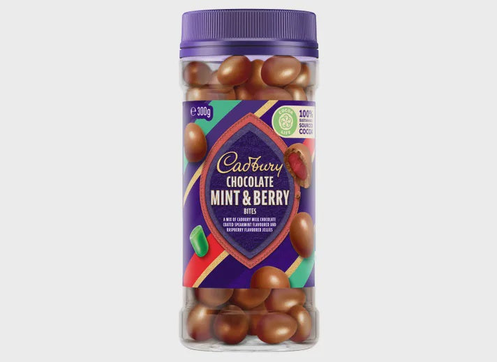 Cadbury Chocolate Mint and Berry Bites 300g