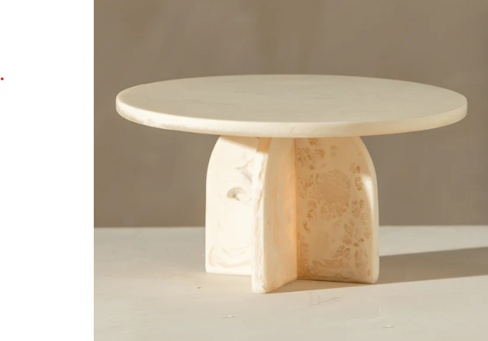 Flow Resin Cake Stand - Marchmallow