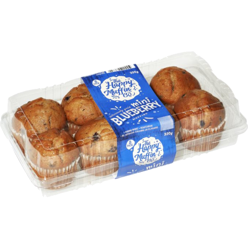 Happy Muffin Mini Muffin Blueberry 8pk