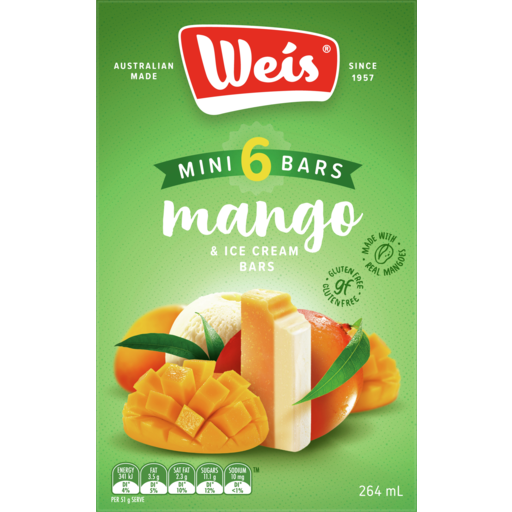 Weis Bar Mango Mini 6 Pack