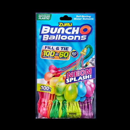 Zuru Bunch O Balloons Neon Splash 3pk Foilbag