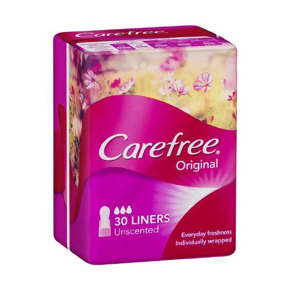 Carefree Folded & Wrapped Liners x 30