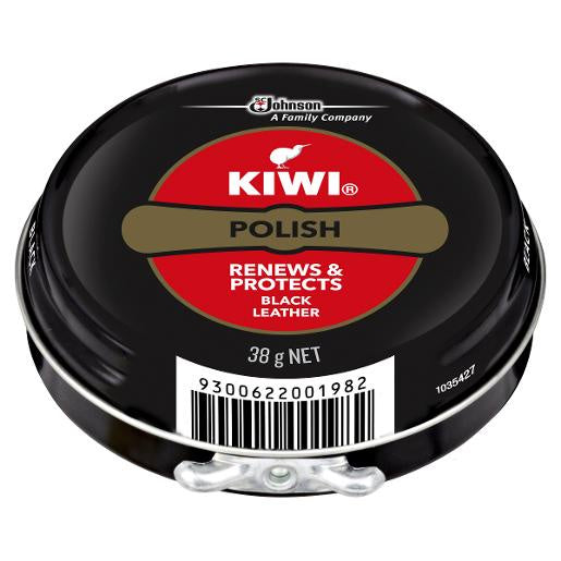 Kiwi Black Shoe Polish 38g