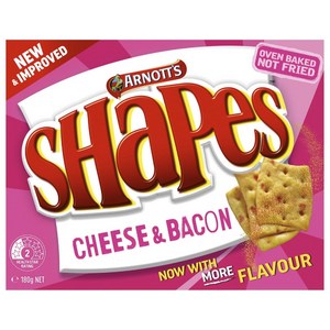 Arnotts Shapes Cheese & Bacon Crackers 175g
