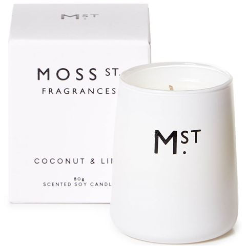 Moss St Coconut & Lime Candle 80g