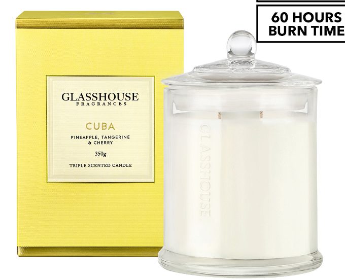 Glasshouse Fragrances Triple Scented Candle 350g