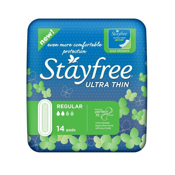 Stayfree Ultra Thin Regular Sanitary Products x 14