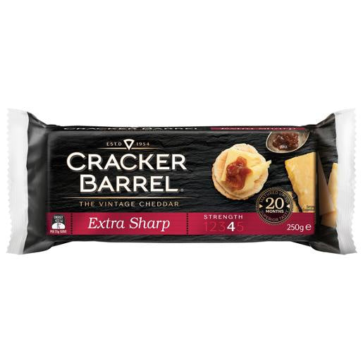 Cracker Barrell Extra Sharp Vintage Cheese 250g