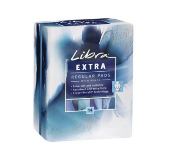 Libra Pads Extra Regular with Wings x 14
