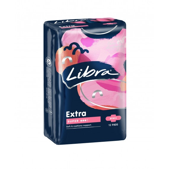Libra Extra Super With Wings 12 pack