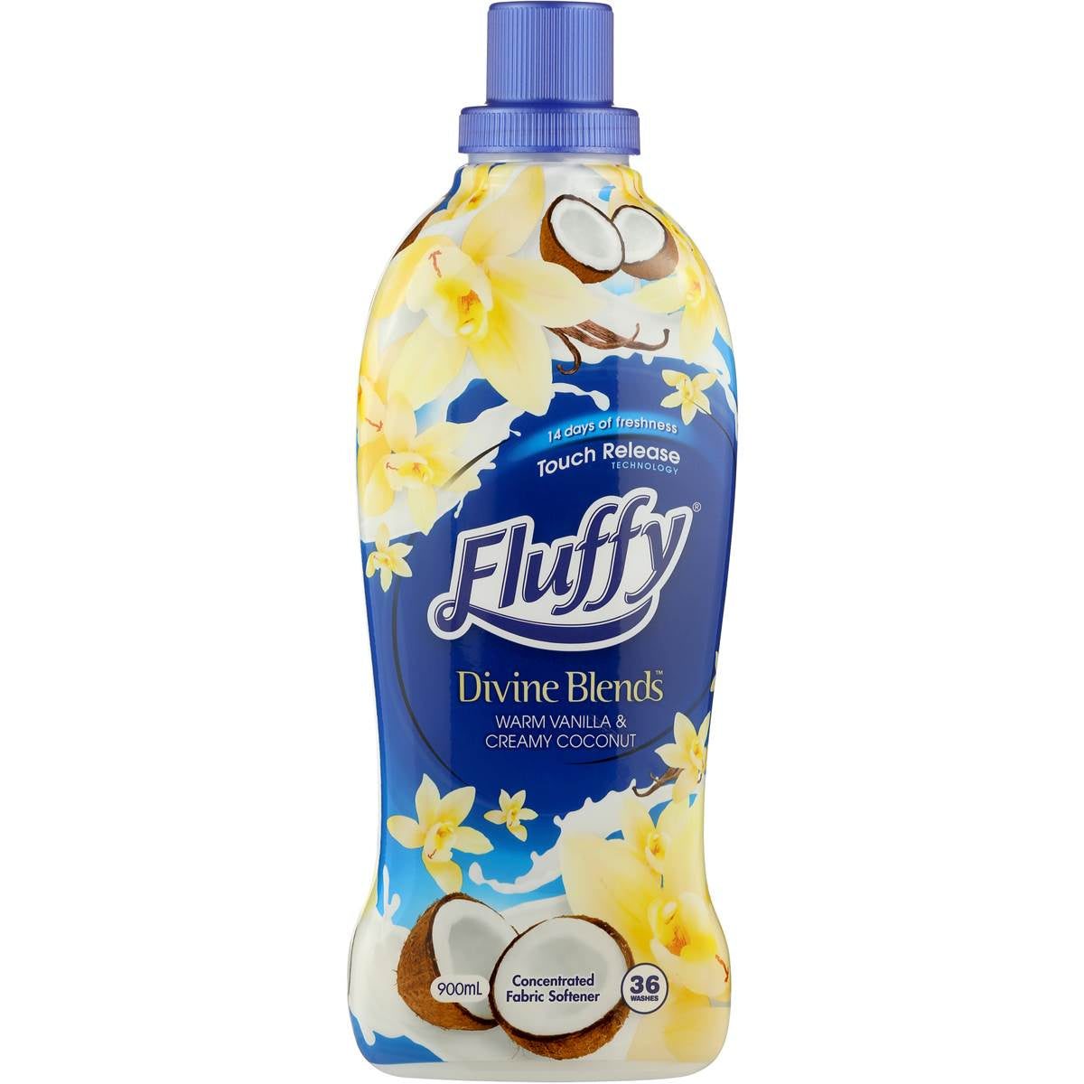 Fluffy Vanilla & Coconut Fabric Softener 900ml