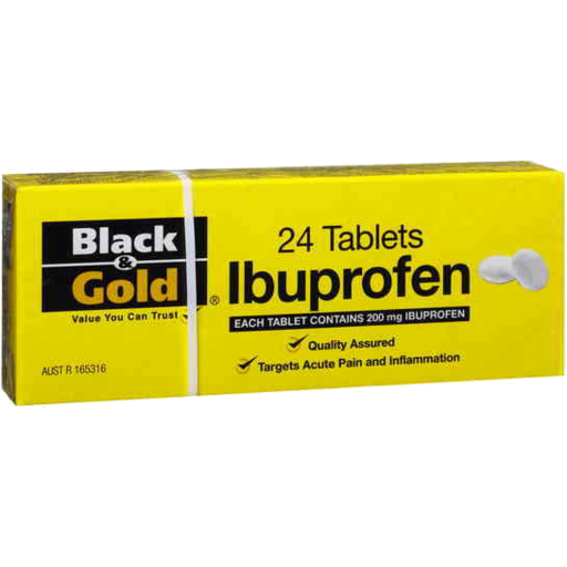 Black & Gold Ibuprofen