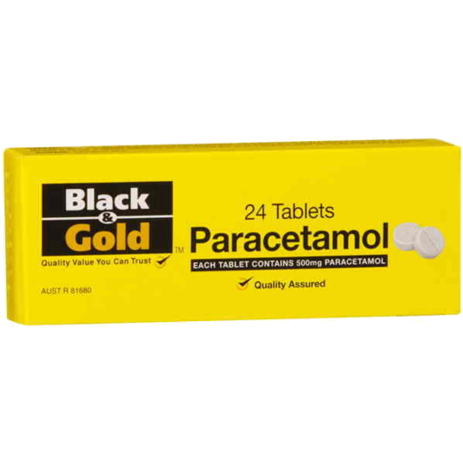 Black & Gold Paracetamol #20s