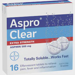 Aspro Clear Tablets 16s