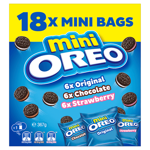 Oreo Minis Cookies Variety Bags 18 Pack 367g