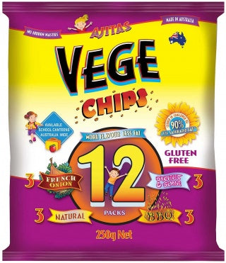 Vege Chips Multi 12 Pack W/F G/F 250g